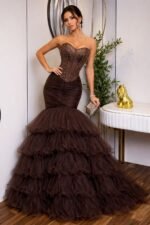 ⁦فستان مناسبات بتصميم أنثوي راقي⁩ - الصورة ⁦15⁩