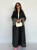 ⁦جلابية نسائية مطرزة قفطان طويلة لرمضان⁩ - الصورة ⁦3⁩