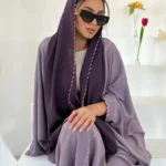 قفطان نسائي من قطعتين قفطان طويلة لرمضان