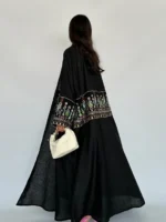 ⁦جلابية نسائية مطرزة قفطان طويلة لرمضان⁩ - الصورة ⁦4⁩