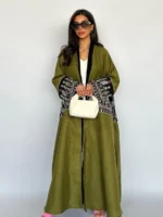 ⁦جلابية نسائية مطرزة قفطان طويلة لرمضان⁩ - الصورة ⁦2⁩