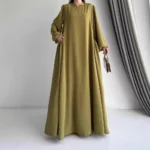 ⁦جلابية نسائية قفطان جلابية طويلة لرمضان⁩ - الصورة ⁦2⁩