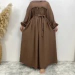 ⁦قفطان نسائي فضفاضة بأكمام طويلة للعيد⁩ - الصورة ⁦4⁩