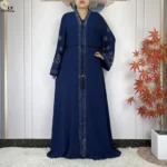 ⁦عباية نسائية مفتوحة بأكمام طويلة⁩ - الصورة ⁦5⁩
