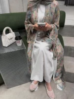 ⁦عباية نسائية بأكمام طويلة⁩ - الصورة ⁦4⁩