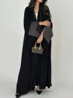 ⁦قفطان نسائي فضفاضة مفتوحة طويلة⁩ - الصورة ⁦2⁩