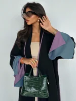 ⁦قفطان نسائي فضفاضة مفتوحة طويلة⁩ - الصورة ⁦6⁩