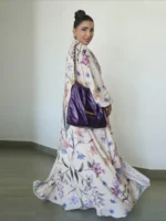 جلابية نسائية مفتوحة بأكمام طويلة لرمضان