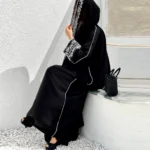 قفطان نسائي مطرزة فضفاضة طويلة