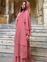 ⁦قفطان نسائي شيفون مفتوحة⁩ - الصورة ⁦3⁩