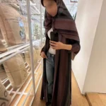 عباية نسائية فضفاضة بأكمام طويلة