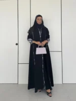 ⁦عباية نسائية بأكمام طويلة⁩ - الصورة ⁦6⁩
