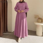 ⁦قفطان نسائي مطوية من قطعتين طويلة لرمضان⁩ - الصورة ⁦5⁩