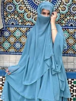 ⁦قفطان نسائي شيفون مفتوحة⁩ - الصورة ⁦6⁩