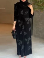 ⁦جلابية نسائية مفتوحة قفطان لرمضان⁩ - الصورة ⁦2⁩