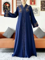 ⁦عباية نسائية شيفون مفتوحة⁩ - الصورة ⁦4⁩