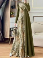 ⁦عباية نسائية بتصميم خليجي طويلة⁩ - الصورة ⁦3⁩