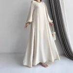 ⁦جلابية نسائية قفطان جلابية طويلة لرمضان⁩ - الصورة ⁦3⁩