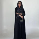 ⁦جلابية نسائية منقطة مع حجاب لرمضان⁩ - الصورة ⁦3⁩