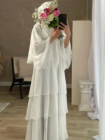⁦قفطان نسائي شيفون مفتوحة⁩ - الصورة ⁦3⁩