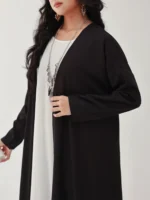 ⁦قفطان نسائي مطبوعة فضفاضة طويلة⁩ - الصورة ⁦5⁩
