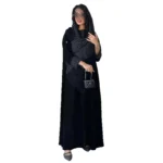 ⁦جلابية نسائية منقطة مع حجاب لرمضان⁩ - الصورة ⁦5⁩