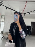 ⁦عباية نسائية بأكمام طويلة⁩ - الصورة ⁦4⁩