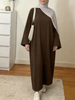 ⁦قفطان نسائي فضفاضة بأكمام طويلة⁩ - الصورة ⁦5⁩