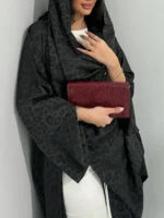 ⁦قفطان نسائي مطبوعة فضفاضة طويلة⁩ - الصورة ⁦4⁩