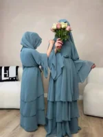 ⁦قفطان نسائي شيفون مفتوحة⁩ - الصورة ⁦6⁩