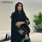قفطان نسائي مطرزة سادة لرمضان