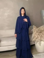 ⁦قفطان نسائي شيفون مفتوحة⁩ - الصورة ⁦5⁩