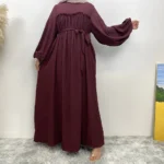 ⁦قفطان نسائي فضفاضة بأكمام طويلة للعيد⁩ - الصورة ⁦5⁩