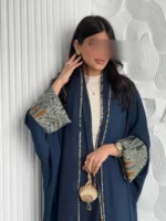 ⁦عباية نسائية من قطعتين مع حجاب طويلة⁩ - الصورة ⁦6⁩