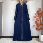 ⁦عباية نسائية مفتوحة بأكمام طويلة⁩ - الصورة ⁦4⁩
