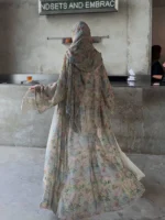 ⁦عباية نسائية بأكمام طويلة⁩ - الصورة ⁦3⁩