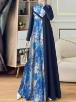 ⁦عباية نسائية بتصميم خليجي طويلة⁩ - الصورة ⁦2⁩