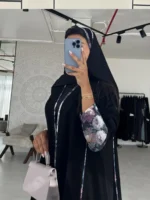 ⁦عباية نسائية بأكمام طويلة⁩ - الصورة ⁦3⁩